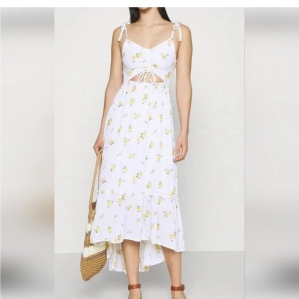 Floral White Summer Dress